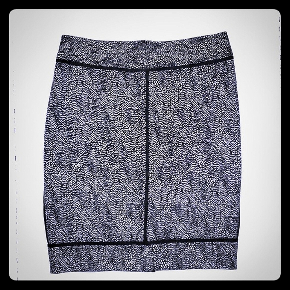 Rachel Roy Navy Textured Mini Pencil Skirt Size 0